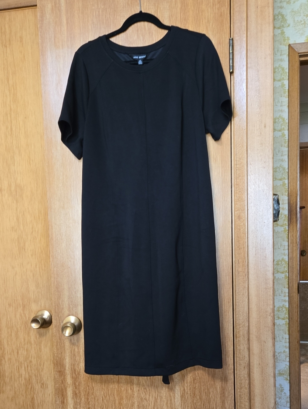 Lane Bryant Midi Dress in Black Size Medium NWT